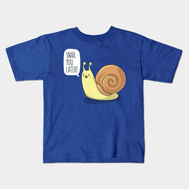 Snail Kids T-Shirt by AnishaCreations